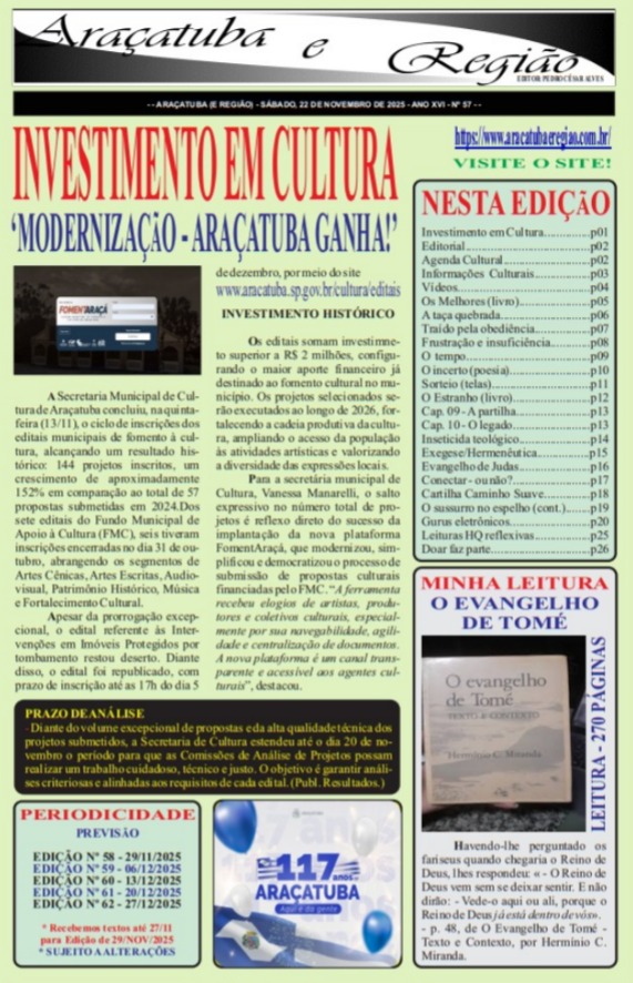 ARAÇATUBA E REGIÃO Nº 57 - 22/11 