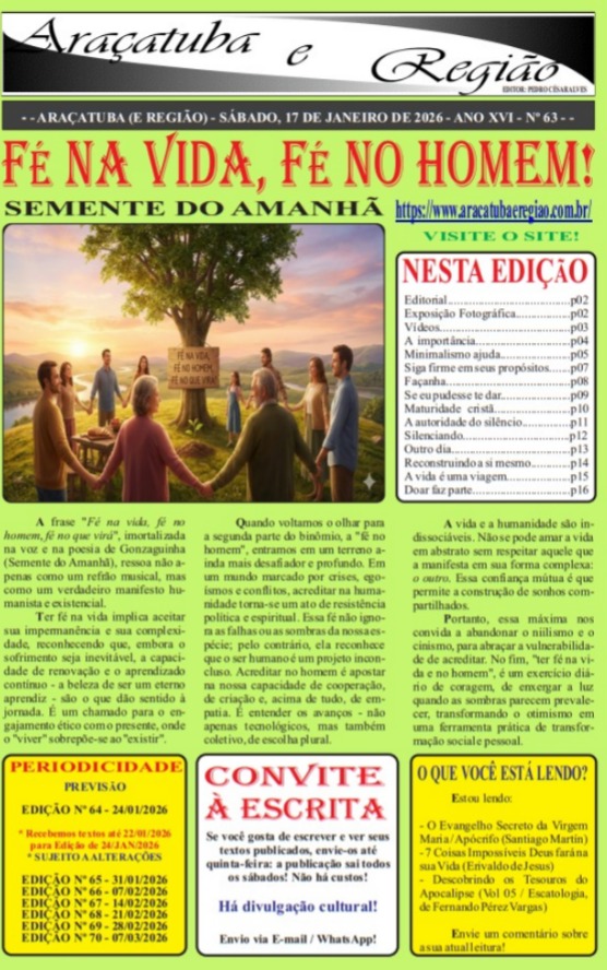 ARAÇATUBA E REGIÃO Nº 63 - 17/01/26