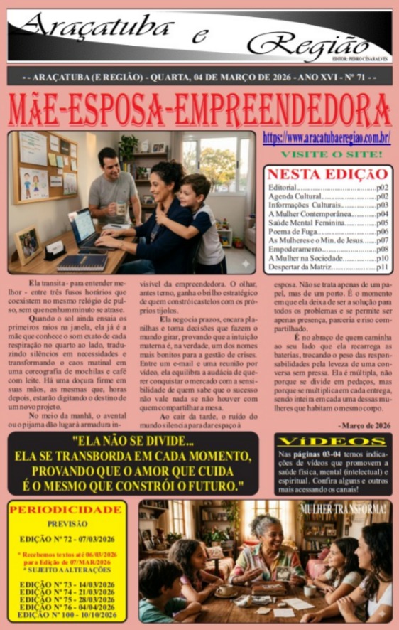 ARAÇATUBA E REGIÃO Nº 71 - 04/03/2026 