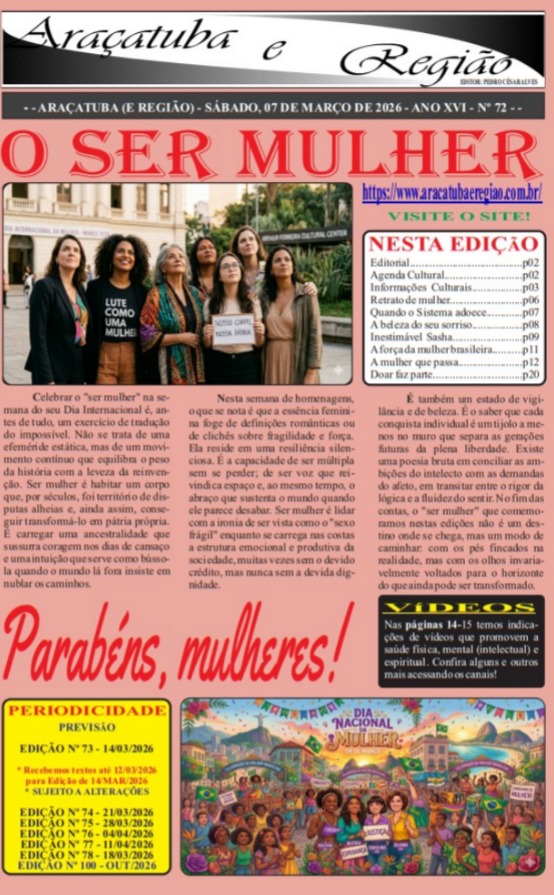 ARAÇATUBA E REGIÃO Nº 72 - 07/03/2026