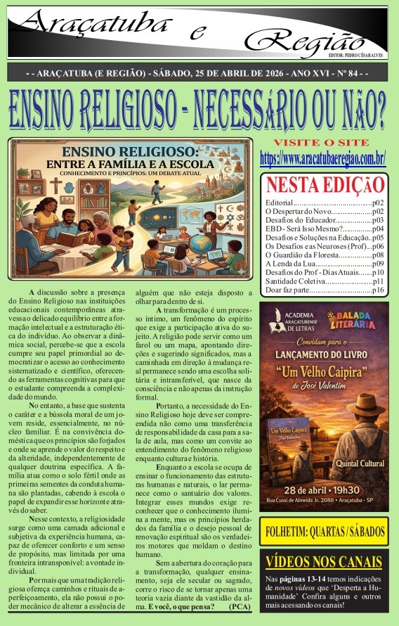 FOLHETIM (PDF) Nº 84 - 25/04/26