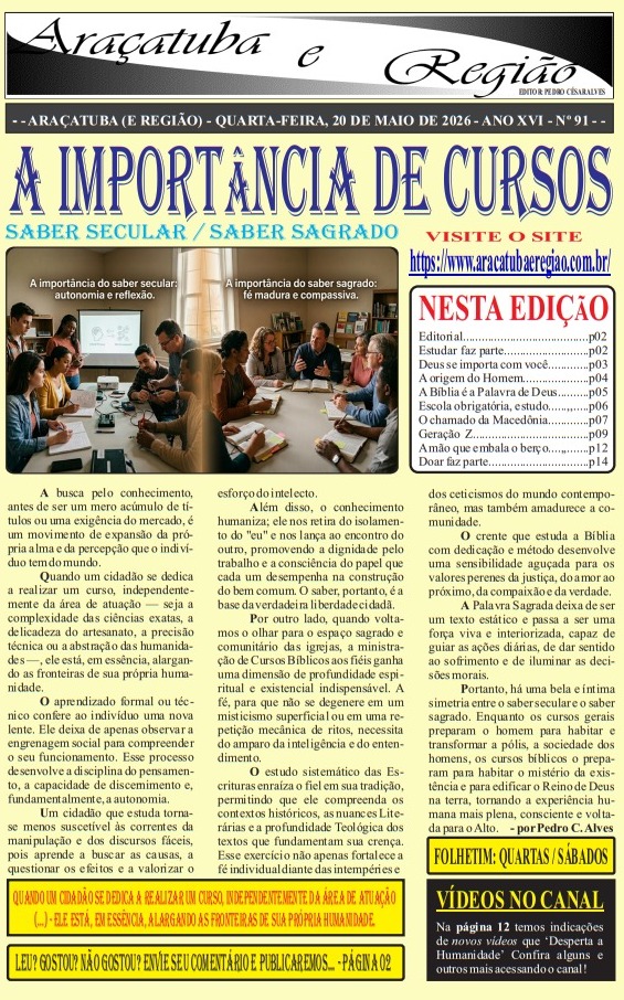 FOLHETIM (PDF) Nº 91 - 20/05/26