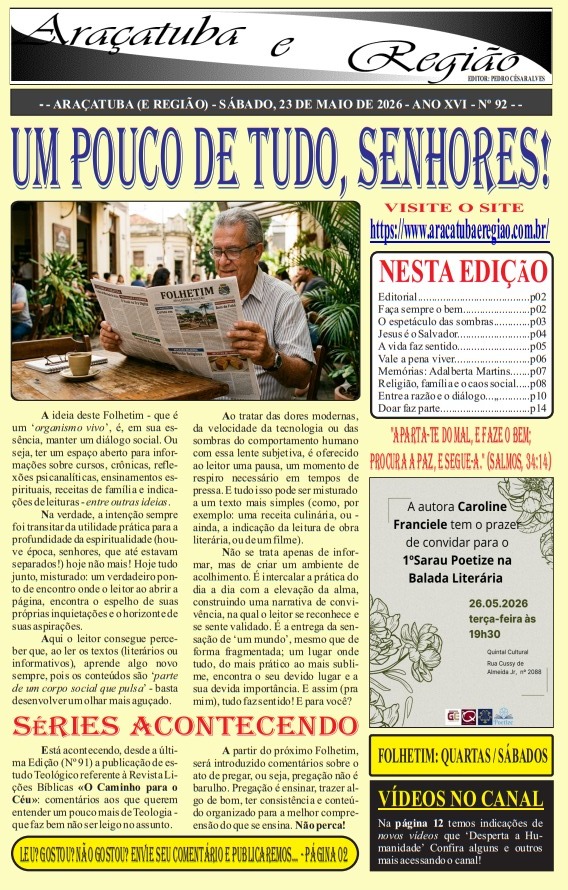 FOLHETIM (PDF) Nº 92 - 23/05/26